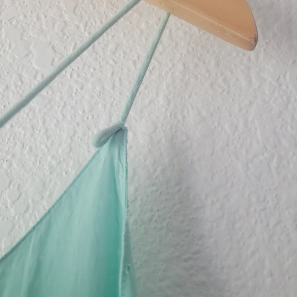 J. Crew Women's Mint Green Eyelet Fit & Flare Sleeveless Dress Size 14 | Spring - Picture 5 of 8